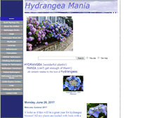Tablet Screenshot of hydrangeamania.com
